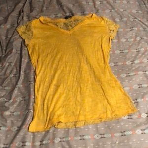 Yellow see through shirt from rue 21